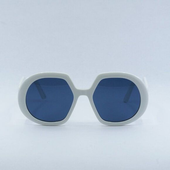 NEW DIOR DIORBOBBY R1U 95B0 IVORY BLUE SUNGLASSES - Picture 2 of 14